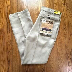 NWT Buffalo‎ Country Western Wear Khaki Polyester Dress Pants Men's Size 32x30
